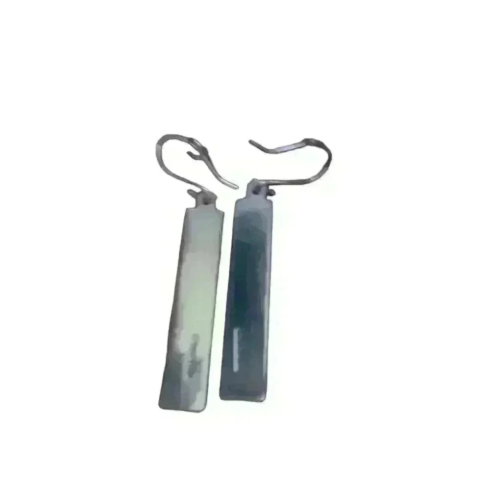 Sterling silver and turquoise earrings - Picture 2 of 4